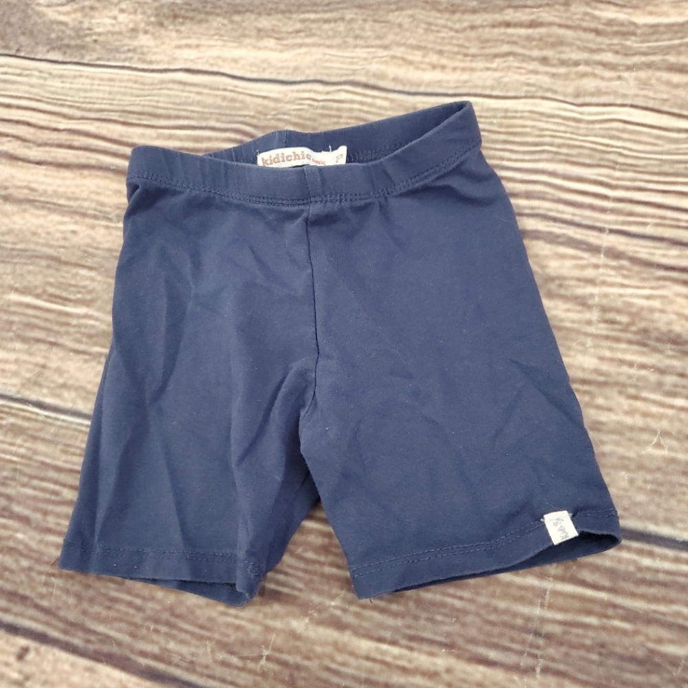 Kidichic Basic Navy Blue pull on shorts leggings sz 24m